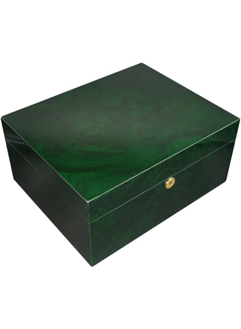 Hemingway Cedar Humidor Cigar Case Large Capacity Storage Box W/Humidifier & Hygrometer – Premium Quality - Image 3